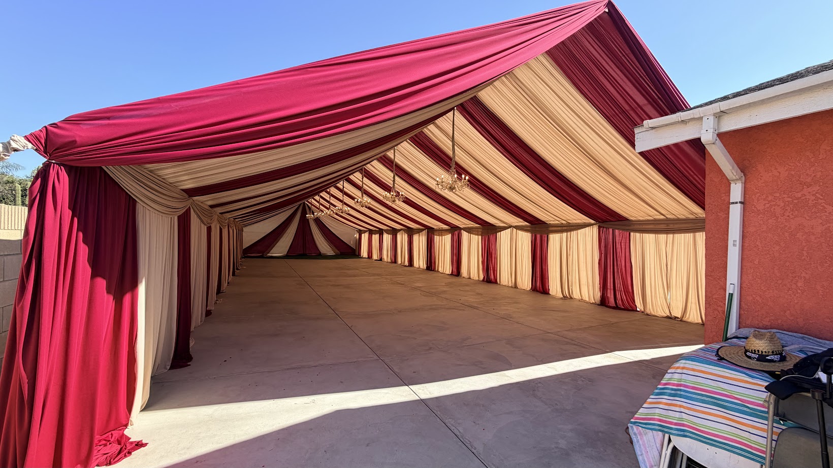 30ft Tent and Drapes Rentals