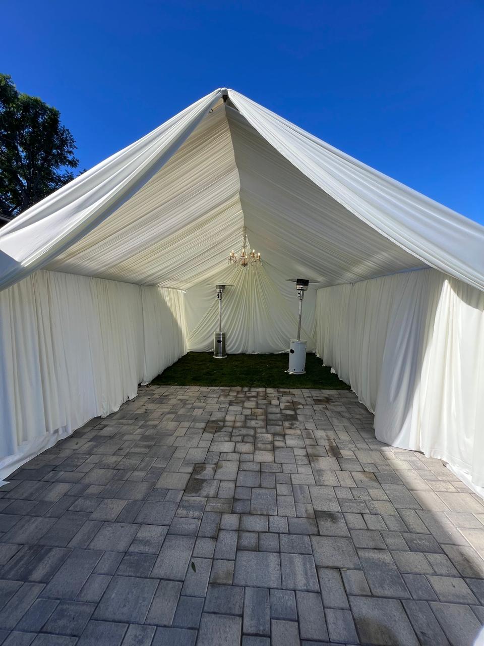 12ft Tent and Drapes Rentals